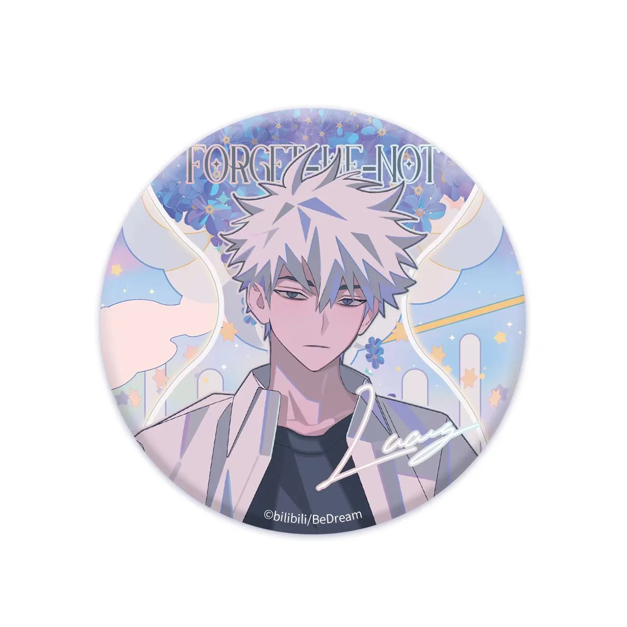 BEMOE Link Click Birth Flower Series Tinplate Badge Series - Image 2