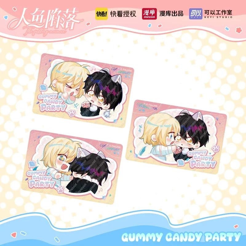 The Falling Merman Gummy Party Paper Card Set Full Box (8 Packs/Box)